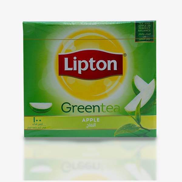 LIPTON (GREEN & APPLE TEA)-100 bags
