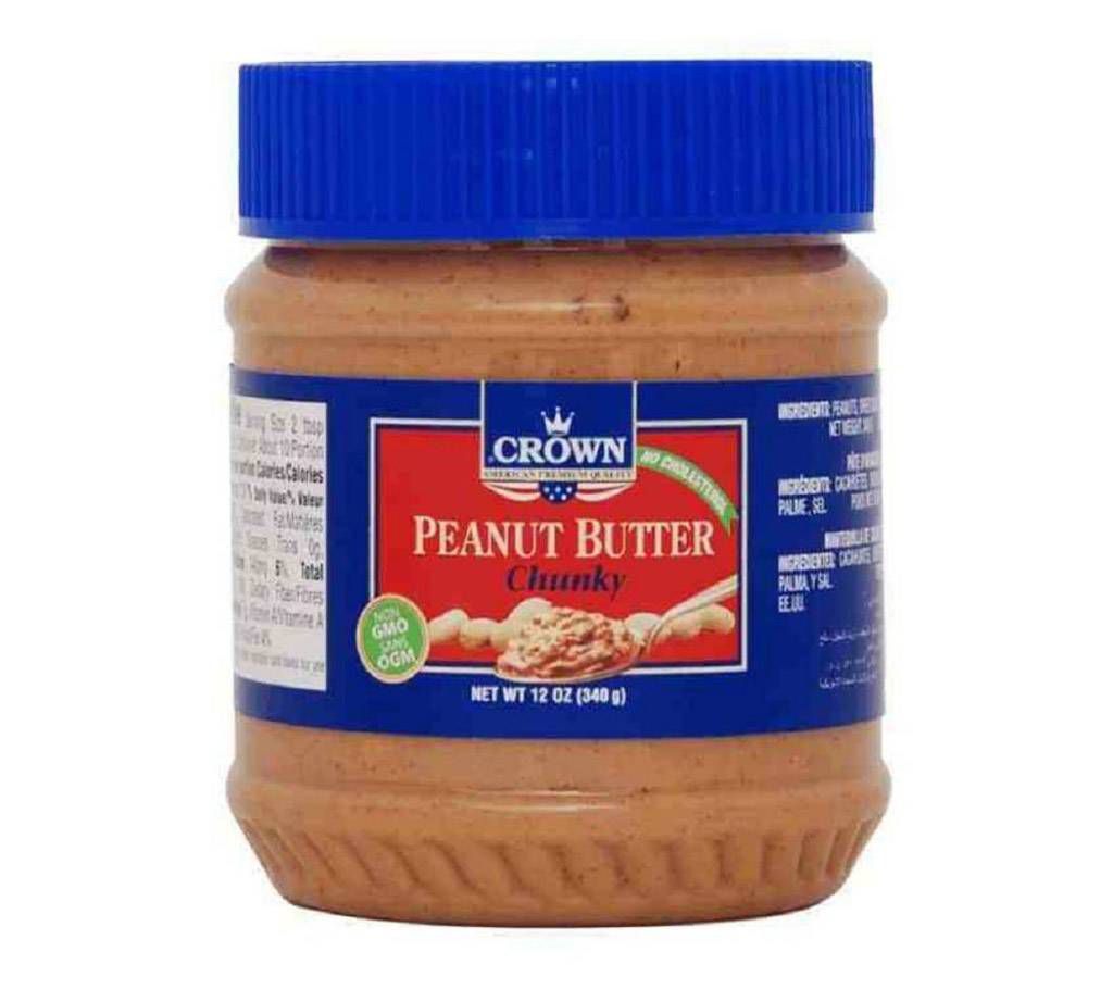 Crown Peanut Butter Chunky – 340gm