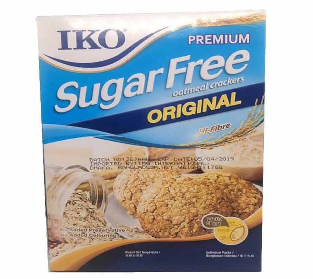 IKO Sugar Free Original Oatmeal Crackers – 178g