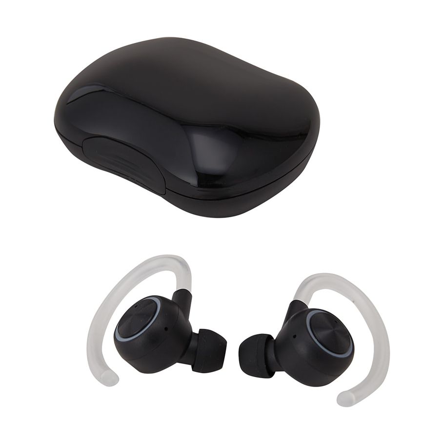 True Wireless Sports Earbuds - Black
