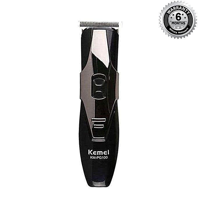 Kemei KM-PG100 Beard Trimmer - Black and Silver