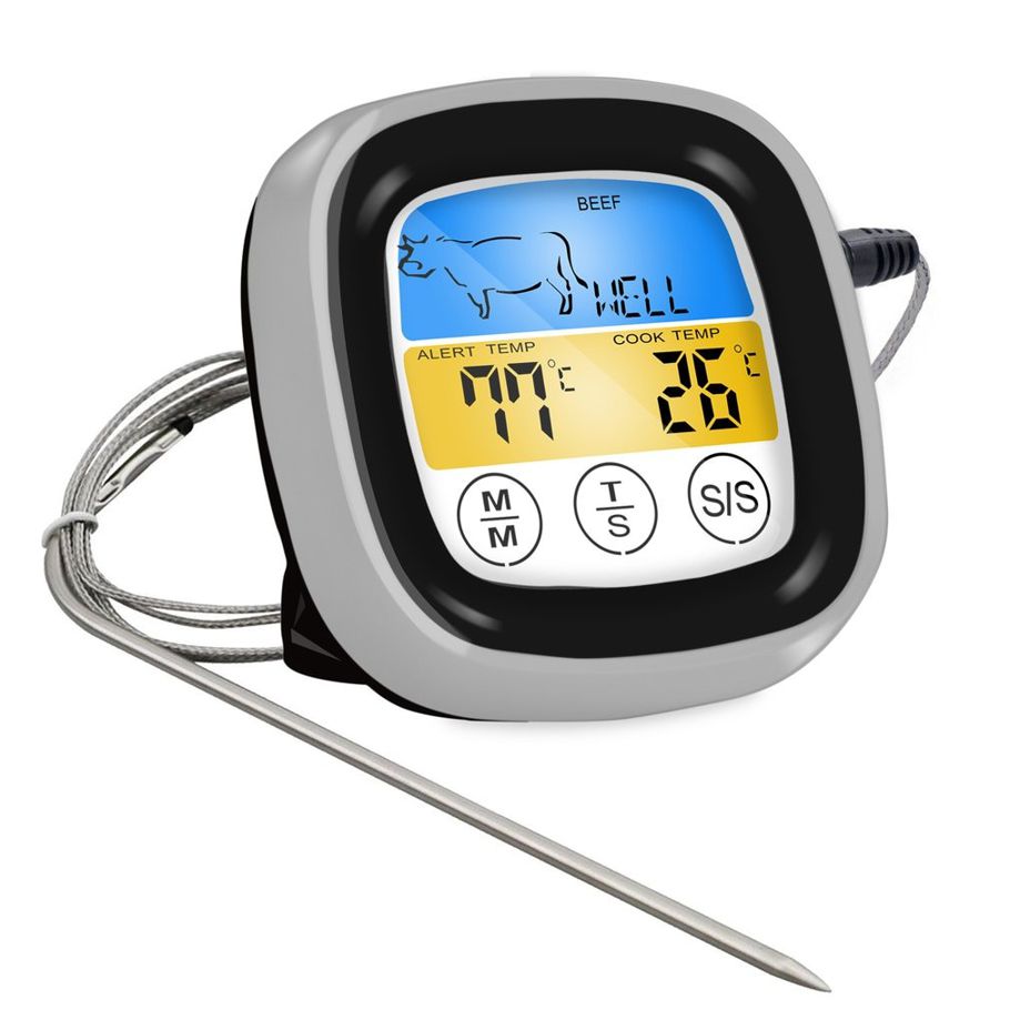 Food Cooking Bluetooth Wireless BBQ Thermometer With Probes and Timer For Oven Meat Grill Free App Control Dropshipping