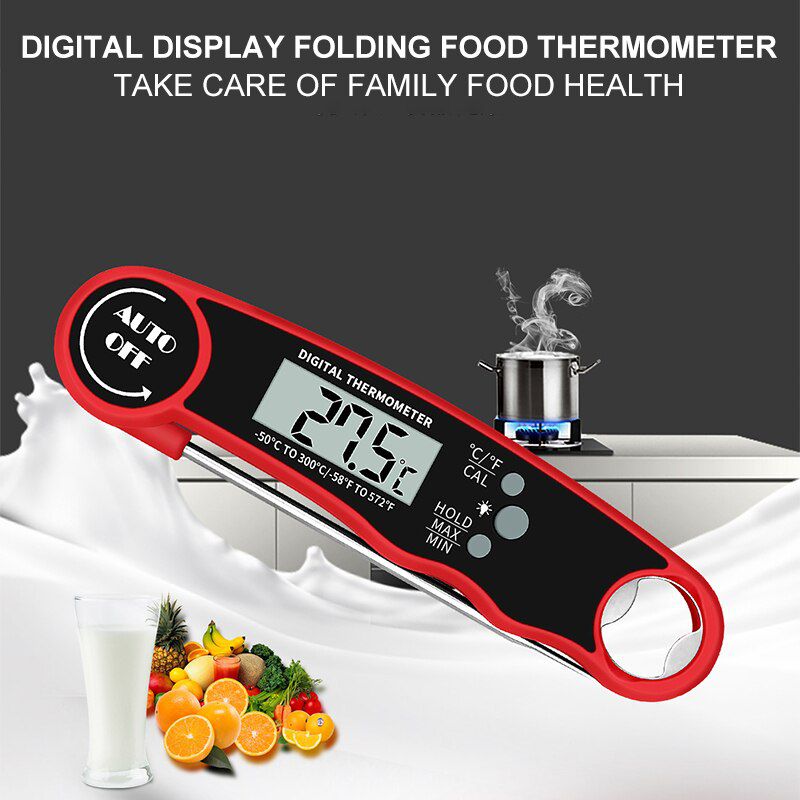 Dil Thermometer For Kitchen Milk Food Water Meat BBQ Probe Thermometer Waterproof Cooking Electronic Thermometer Tools