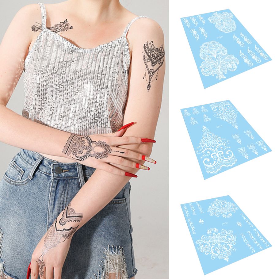 Temporary Tattoo Le Pattern Party Fake Tattoos Leg Arm Tattoo Stickers