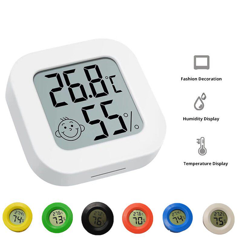 Mini Indoor Thermometer LCD Dil Tature Room Hygrometer Gauge Sensor Humidity Meter Indoor Thermometer Tature Tools