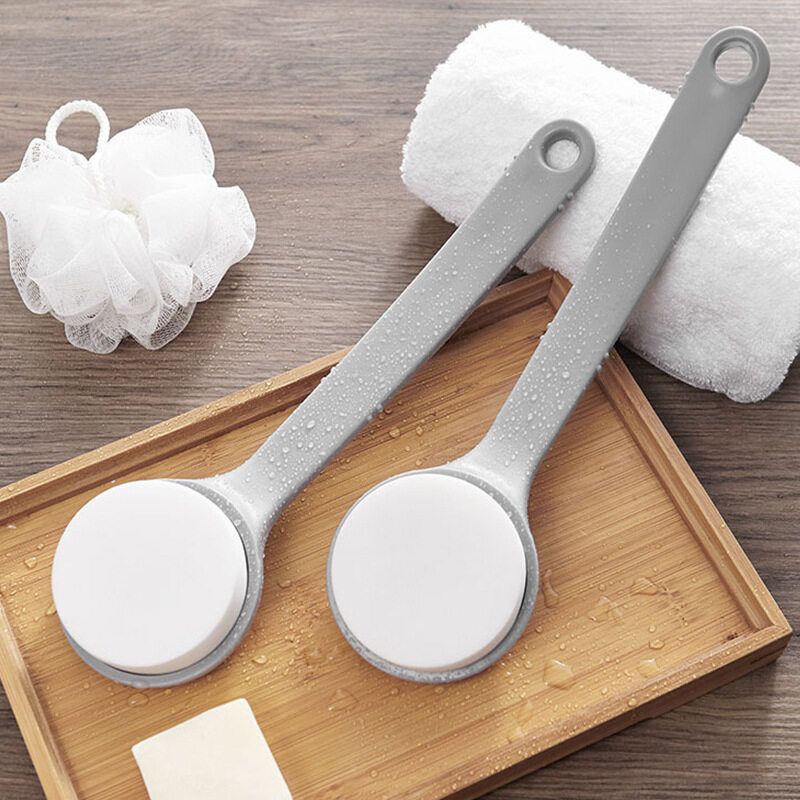 Panda Online Skin Cleaning Long Handle Rubbing Back Mud Shower Brush Bathing Tools Back Scrubber Bath Sponge