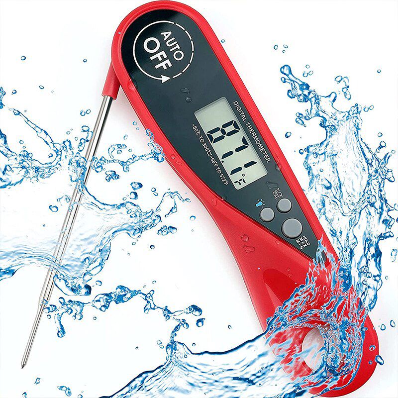Folding  Sale Dil Kitchen Food Thermometer Meat Water Milk Cooking Probe BBQ Electronic Oven Thermometer Waterproof Tools