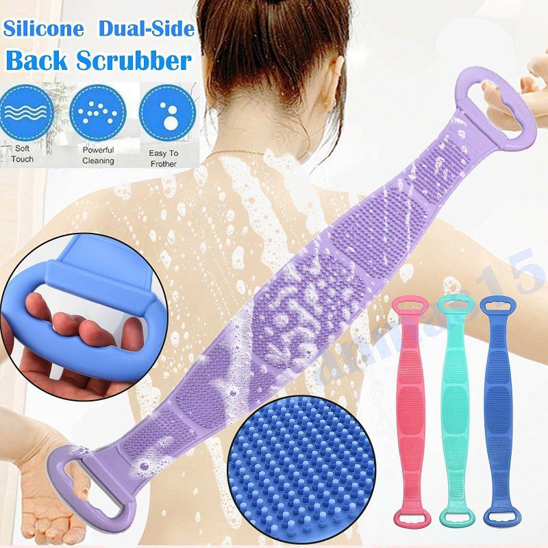 Silicone Bath Body Brush, Shower Massager/Exfoliating Back Scrubber for Shower/Back Scratchier/Body Skin Scrubber Deep Clean - 6