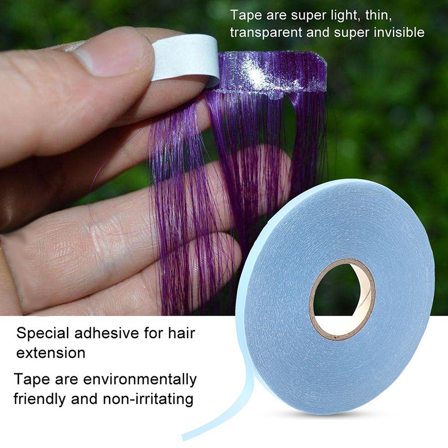 2pcs Hair Extension Adhesive Tape Double‑Sided Waterproof for Wig