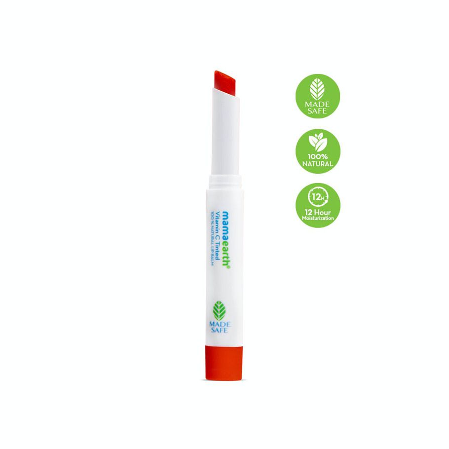 Mamaearth Vitamin C Tinted Natural Lip Balm for Lip Lightening With Vitamin C and Honey