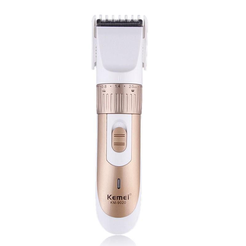 Rechargeable Hair Clipper And Trimmer Km 9020 - Gold and White