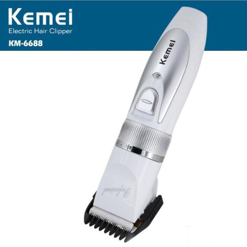 Kemei km-6688 AC/DC Professional Hair Trimmer For Men - White