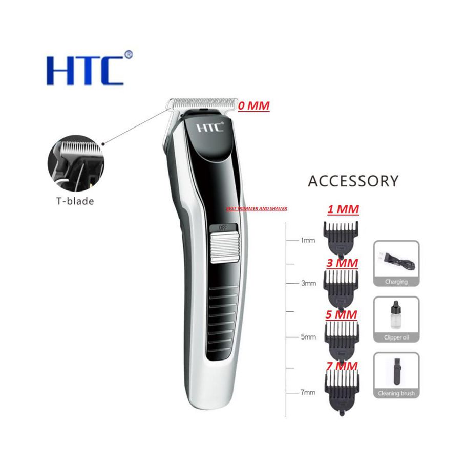HTC AT 538 Rechargeable Hair and Beard Trimmer for Men - Trimmer