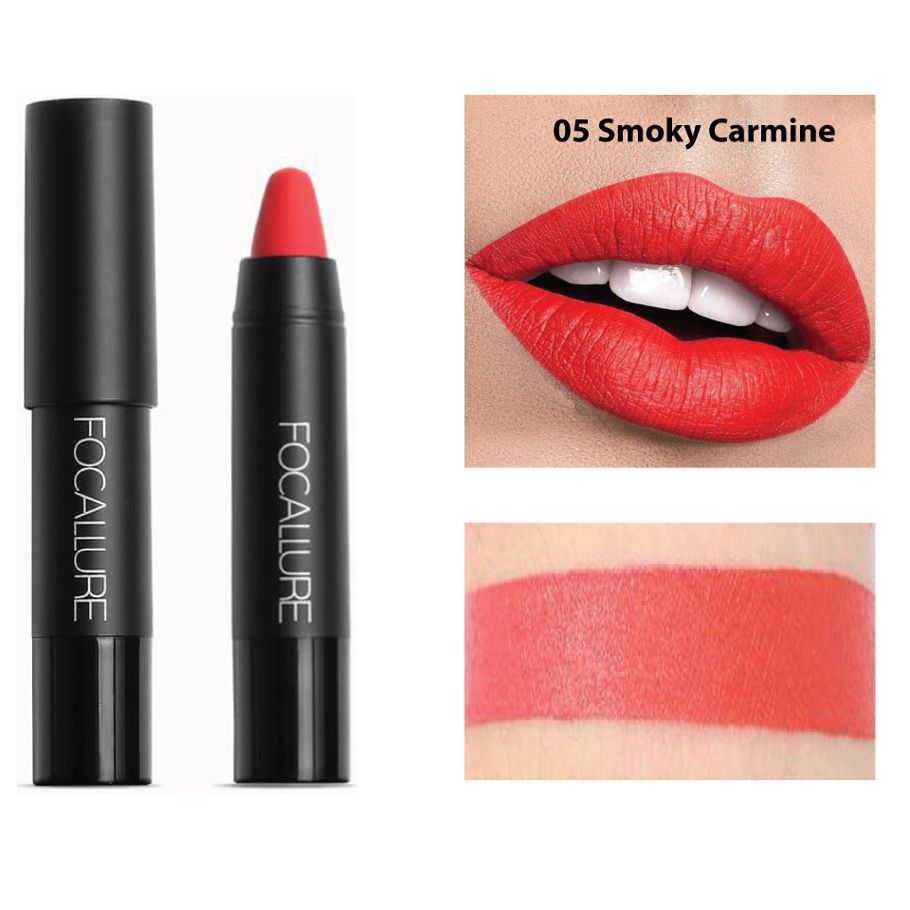 Focallure Matte Lips Crayon Lipstick #05 Smoky Carmine