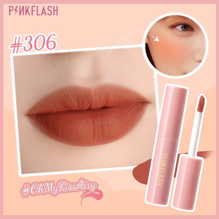 PINKFLASH Lip & Cheek Duo Matte Lipstick -M01-306