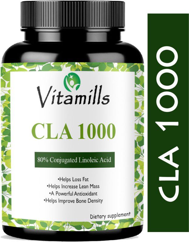 Vitamills CLA 1000 Fat Burner, fat burner for women, fat burner for Men(Premium)  (30 Capsules)
