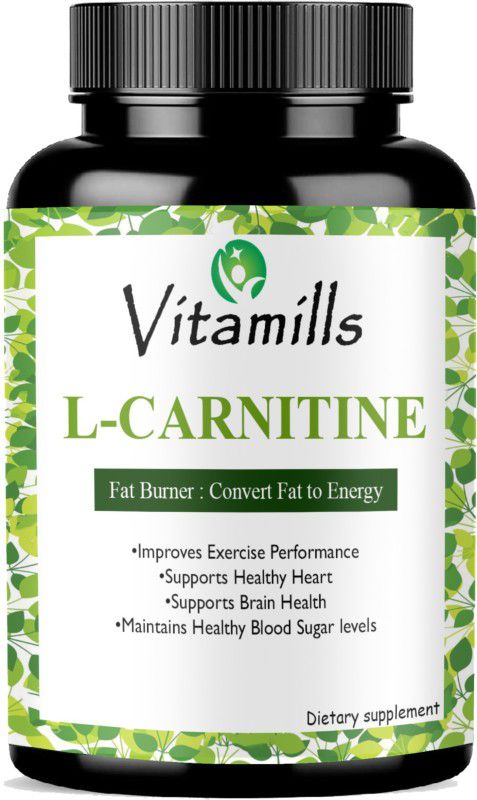 Vitamills L Carnitine L Tartrate - Fat Burner, Boost Energy  (30 Capsules)