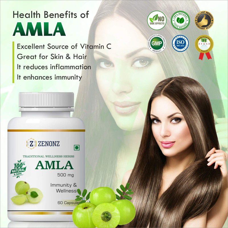 zenonz Amla Suppliment For protects body against infection herbal capsules  (60 No)