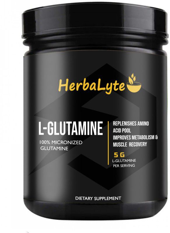Herbalyte Nutrition Pure 100% L-Glutamine - Glutamine (S97) Advanced Glutamine  (100 g, Unflavored)