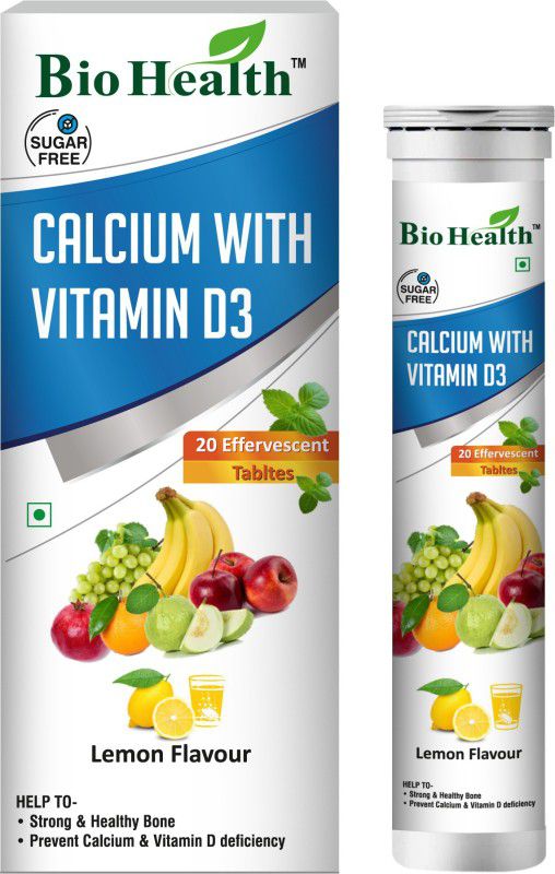 biohealth CALCIUM WITH VITAMIN D 3 EFFERVESCENT TABLETS  (500 mg)
