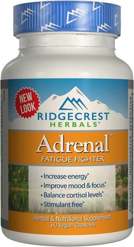 Ridgecrest Herbals Adrenal Fatigue Fighter, Adaptogen Stress Support,  (60 Capsules)