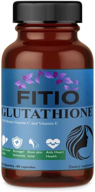 FITIO L Glutathione Skin Lightening with Vitamin E & C Pro  (60 No)
