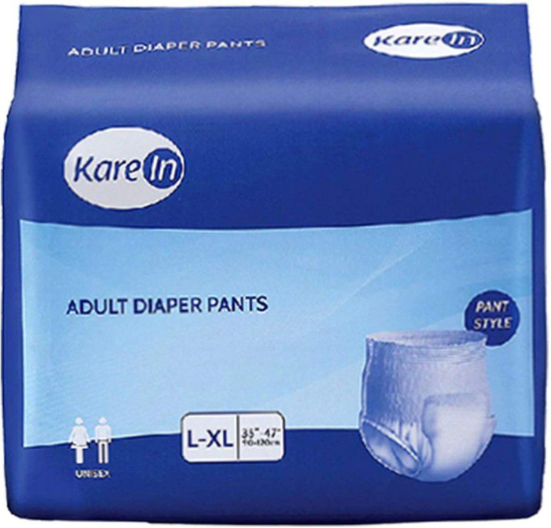 KareIn Adult Unisex Pull ups - Pants Style Underwear Large 10 Count,(Pack Of 4) Waist Size 90-120cm (35"-47") Adult Diapers - L  (40 Pieces)