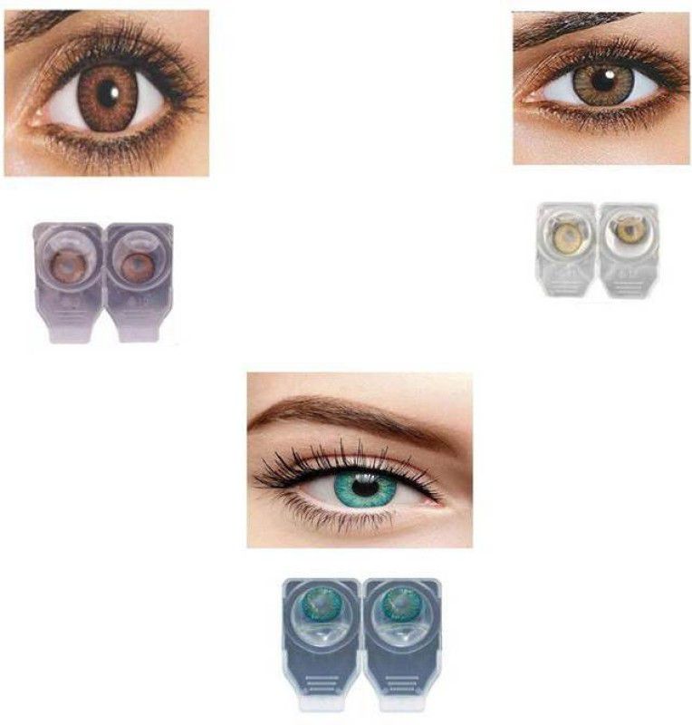 MD Monthly Disposable  (0, Colored Contact Lenses, Pack of 3)