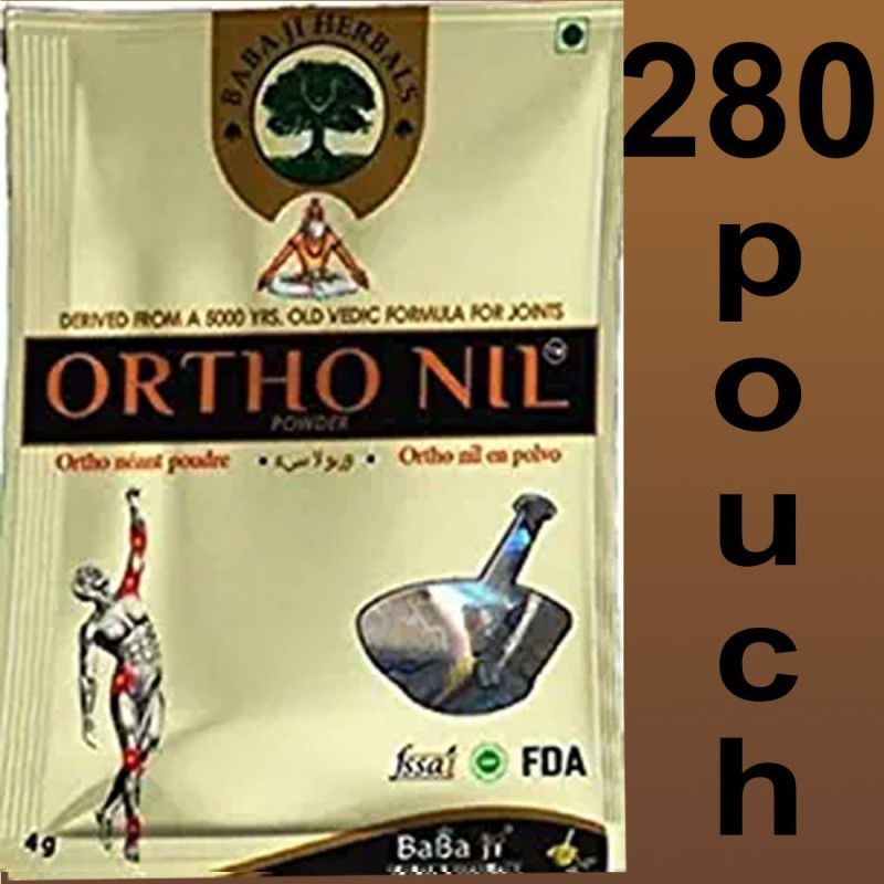 Eazybits 280 POUCHES ORIGINAL ORTHO NIL POWDER FOR JOINT AND All PAIN Powder  (280 x 1 Units)