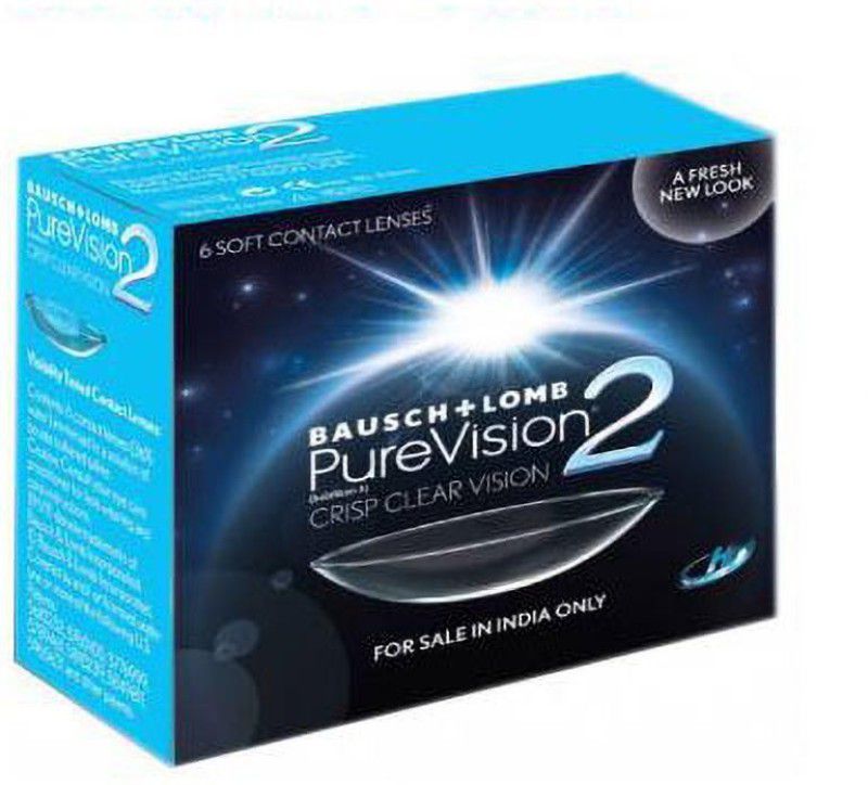 BAUSCH & LOMB Monthly Disposable  (-6.50, Contact Lenses, Pack of 6)