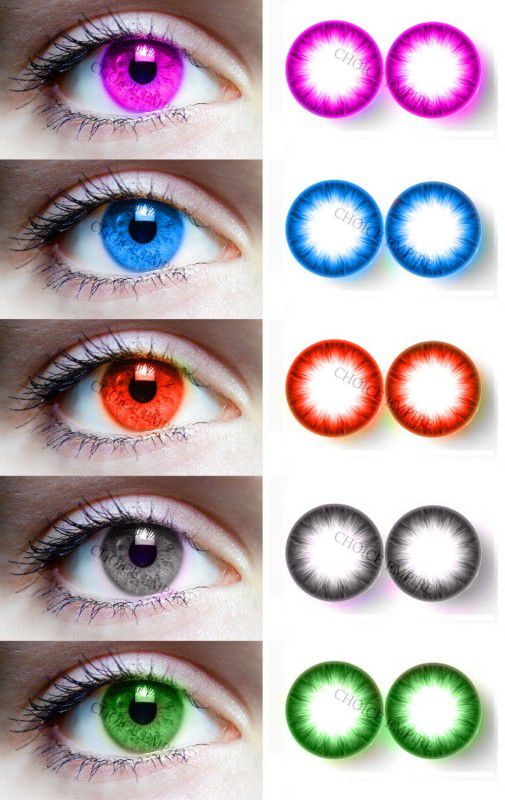Choice Empire Disposable  (0, Colored Contact Lenses, Pack of 5)