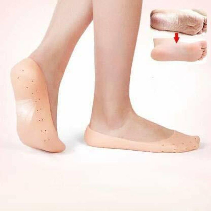 MSDOLLAR Smiling foot Foot Support, Anti Crack Heel, Moisturizing Socks Foot Support  (Beige)
