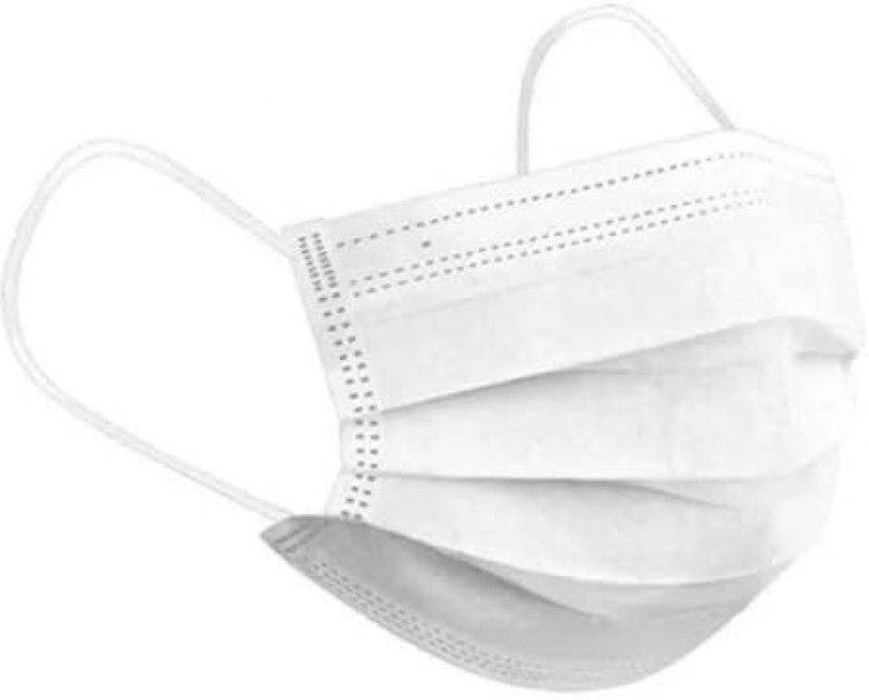 Care View 3PLY WHITE Surgical Mask With Melt Blown Fabric Layer  (White, Free Size, Pack of 200, 3 Ply)