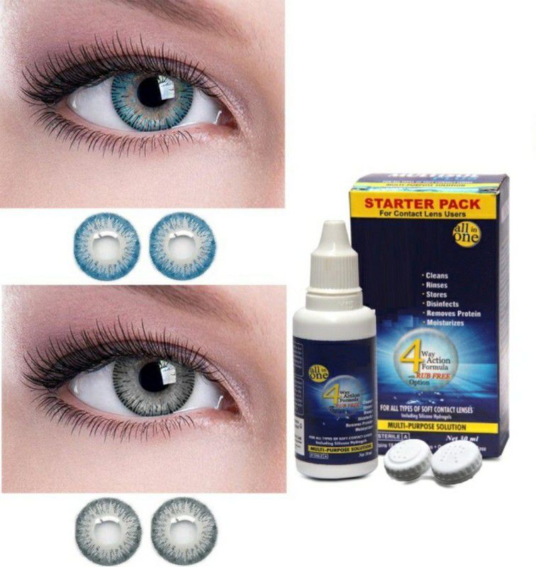 Quickdeal Monthly Disposable  (0, Colored Contact Lenses, Pack of 2)