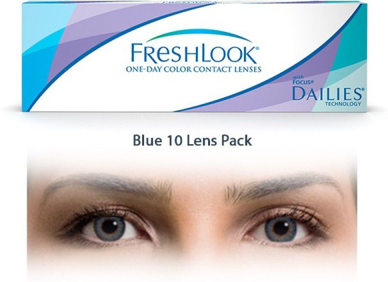 CIBA VISION Daily Disposable  (-7.00, Colored Contact Lenses, Pack of 10)