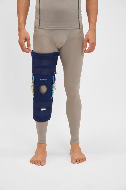 MGRM MEDICARE MRange Knee Splint (ROM) for Functional Knee Support during Physiotherapy Knee Support  (Blue)