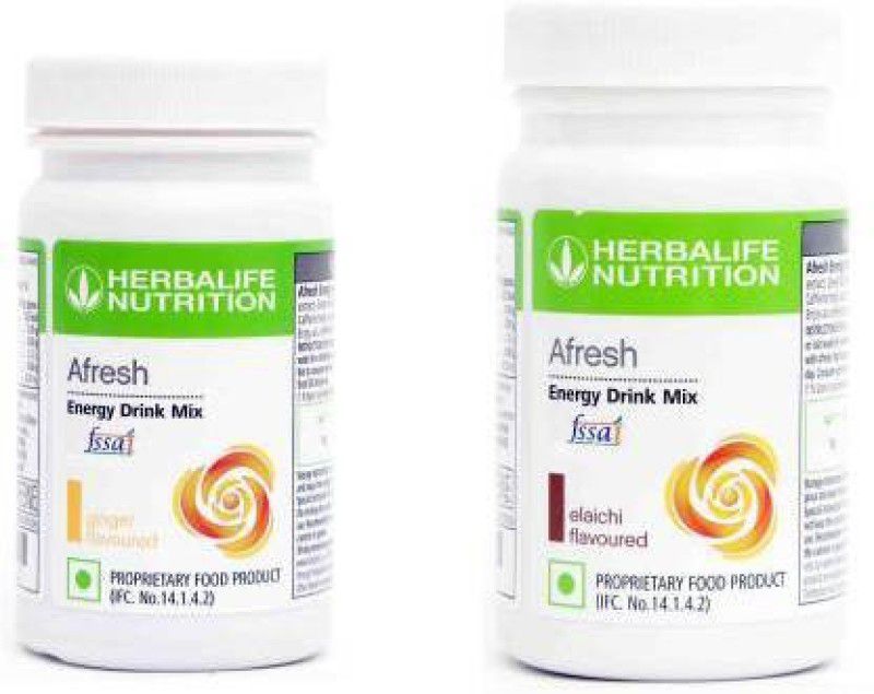 HERBALIFE Afresh Energy Drink Mix Ginger And Elaichi Nutrition Drink  (2x50 g, Ginger, Elaichi Flavored)
