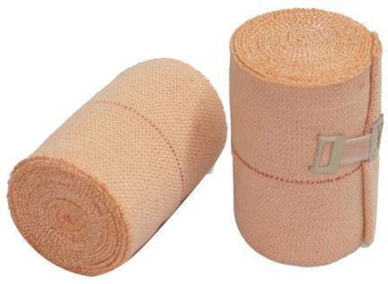 THE CHEMIST Premium Cotton Crepe Bandage- Roll Sports Wrist Wrap Straps, Elastic Compression (4m x 10cm) Crepe Bandage