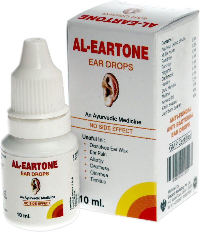 Al-Eartone AL EARTONE EAR DROPS Antiseptic Liquid  (10 ml, Pack of 2)
