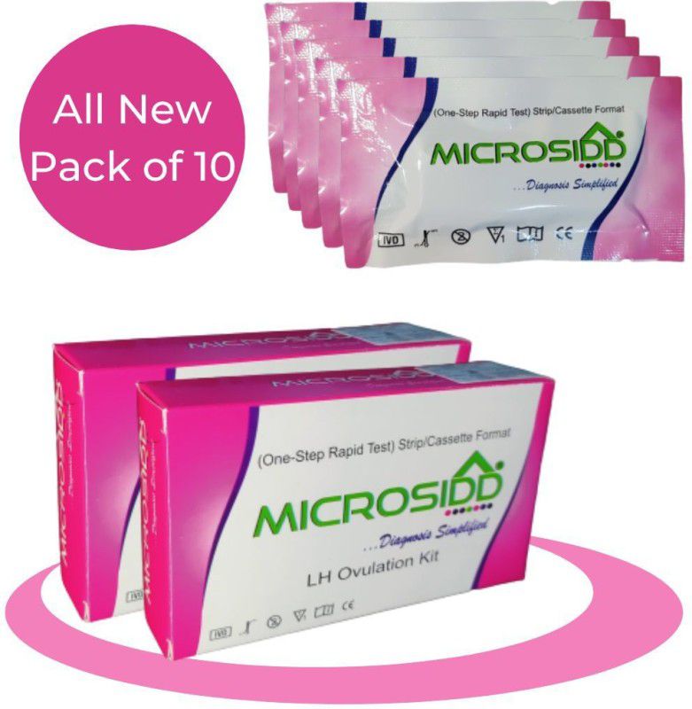 MICROSIDD Pregnancy Planning Ovulation Kit  (10 Tests, Pack of 10)