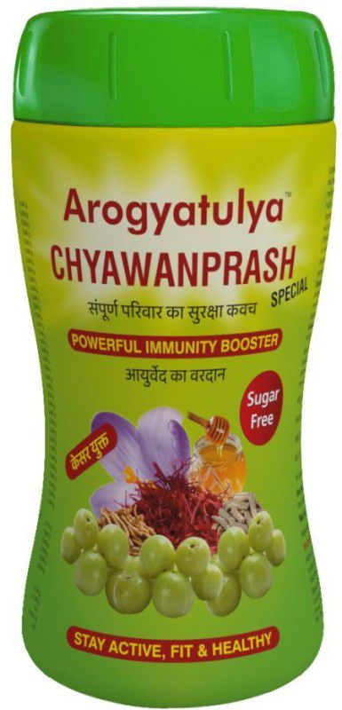 Aarogyatulya Chyawanprash (Sugar Free)|With Kesar |No Artificial flavour  (500 g)
