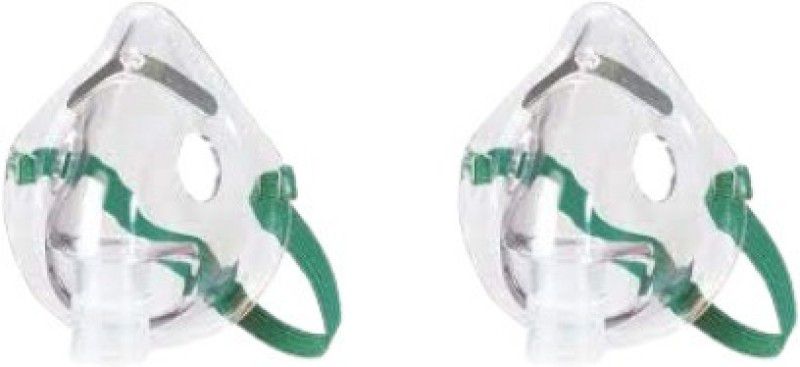 Fidelis Healthcare Adult Nebulizer Mask With Air Tube, Medicine Chamber Made in India Pack of 2  (Transparent, Free Size, Pack of 2)