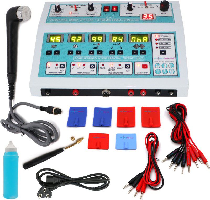 MEDGEARS Physiotherapy Combination Ift 45 Program Us Ms Tens In Physiotherapy Ultrasound Machine