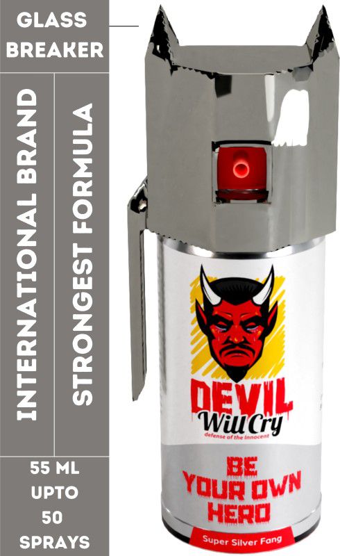 Devil Will Cry Super Silver Fang Super strong pepper spray 55 ml , 50 shots Pepper Stream Spray