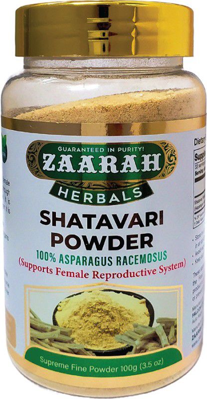 Zaarah Herbals Organic Shatavri Powder - 100gm - Female Reproductive system