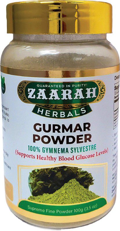 Zaarah Herbals Pure & Natural Gurmar Powder - 100gm - For liver care