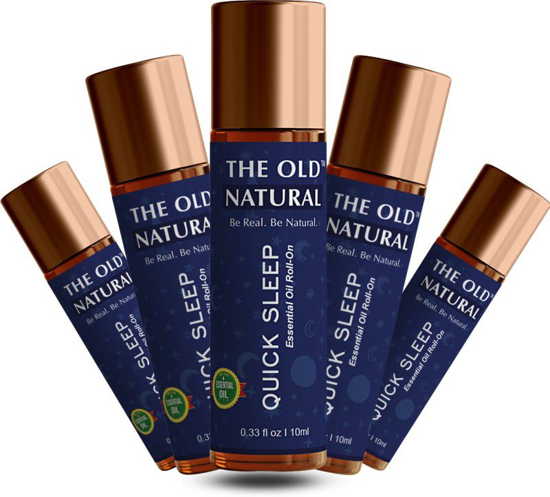 The Old Natural Quick Sleep Roll on for Instant Sleep, Stress Relief, Relaxation  (Pack of 5)