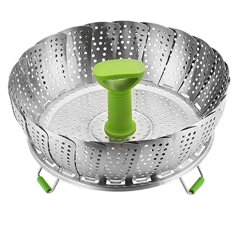 Insert Versatile Folding Steamer Vegetable Basket Stainless Steel Steamer Basket