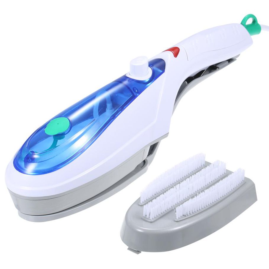 Portable Handheld Multi-functional Electric Garment Fabric Steamer Electric Iron Steam Hanging Ironing Machine EU Plug with Detachable Brush