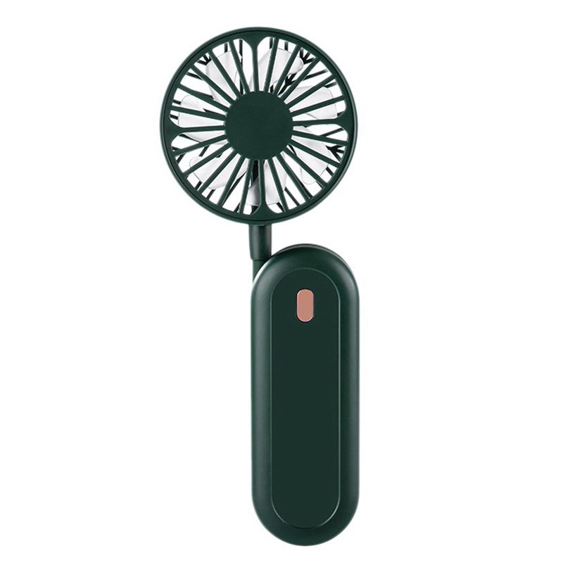Mini Portable Winding Fan,Small USB Handheld Personal Hanging Neck Desk Stroller Fan Light for Outdoor Home Travel,Green